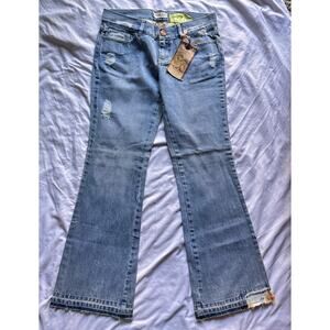 C'est Toi Distressed Bootcut Jeans Size 9